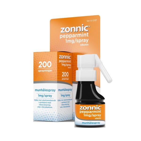 zonnic pepparmint 1 mg/spray munhålespray 200 sprayningar