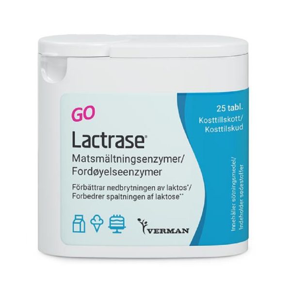 Lactrase GO Matsmältningsenzymer 25 tabletter