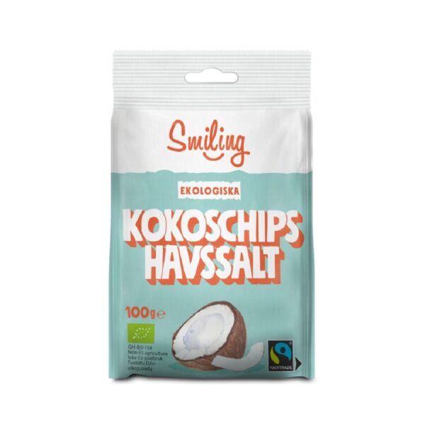 Smiling Kokoschips Havssalt 100 g