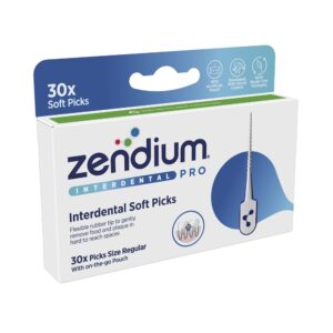 ZENDIUM SOFT TOOTH PICKS I NORMAL STORLEK 30 picks