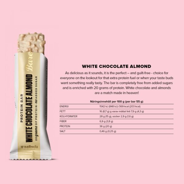 Barebells Protein Bar White Chocolate Almond 55 g - Bild 2