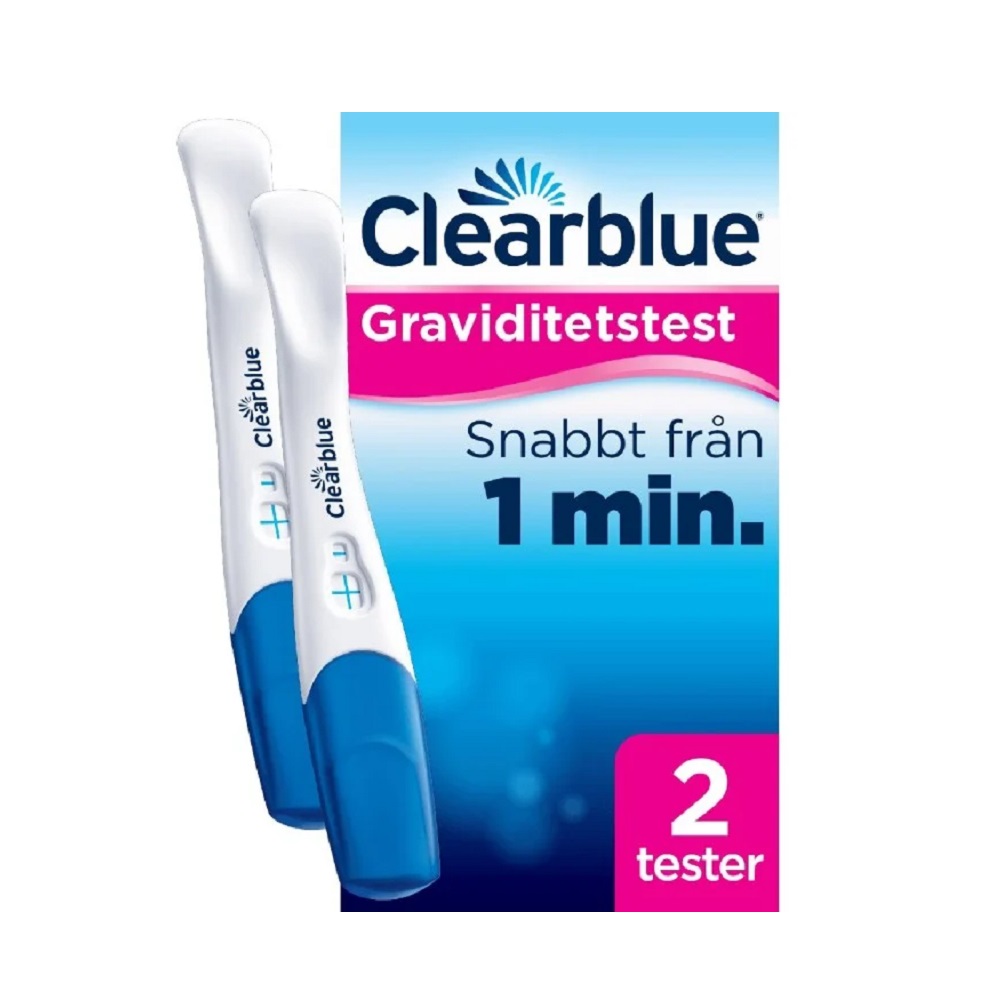 Clearblue Graviditetstest 1 min 2 tester
