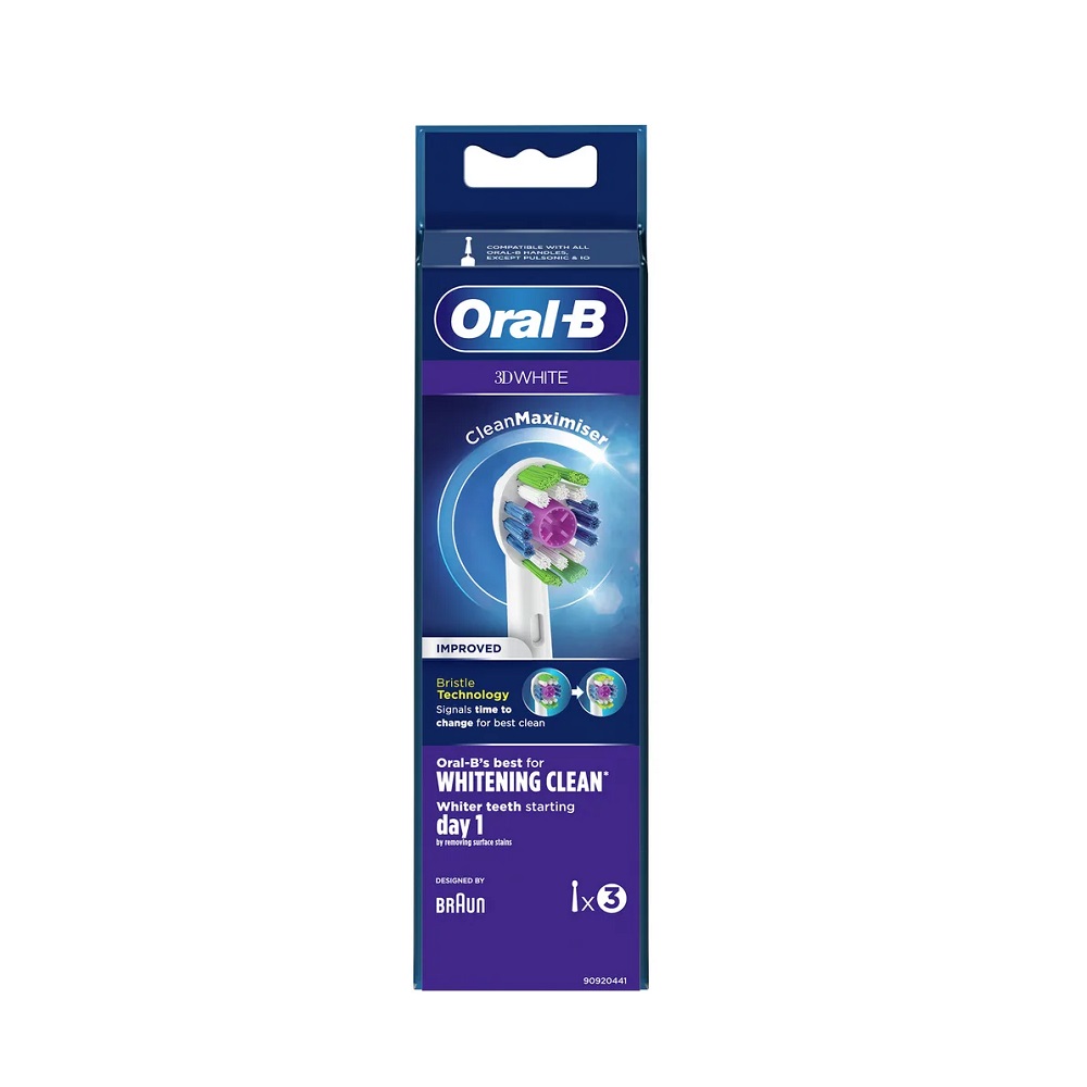Oral-B 3D White refillborsthuvuden 3 st