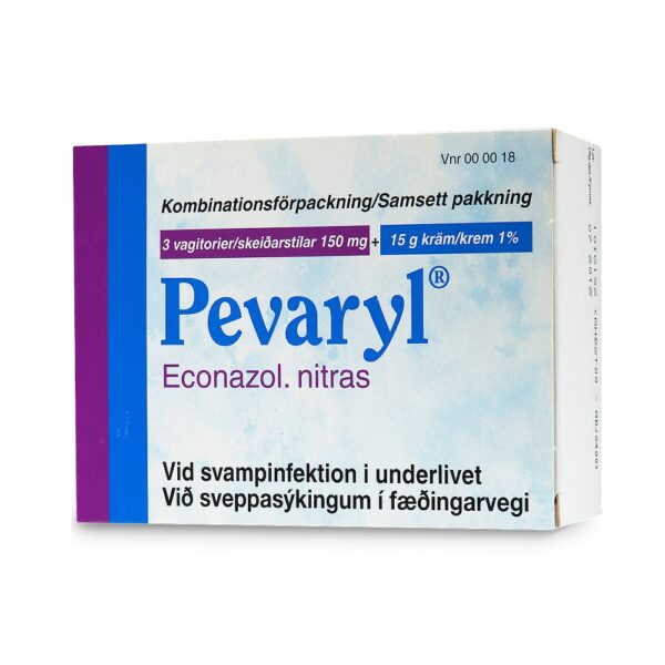Pevaryl 3 vagitorier 150 mg + 15 g kräm 1%