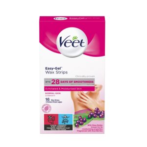 Veet Easy-Gel Wax Strips Normal Skin Underarm 16 st