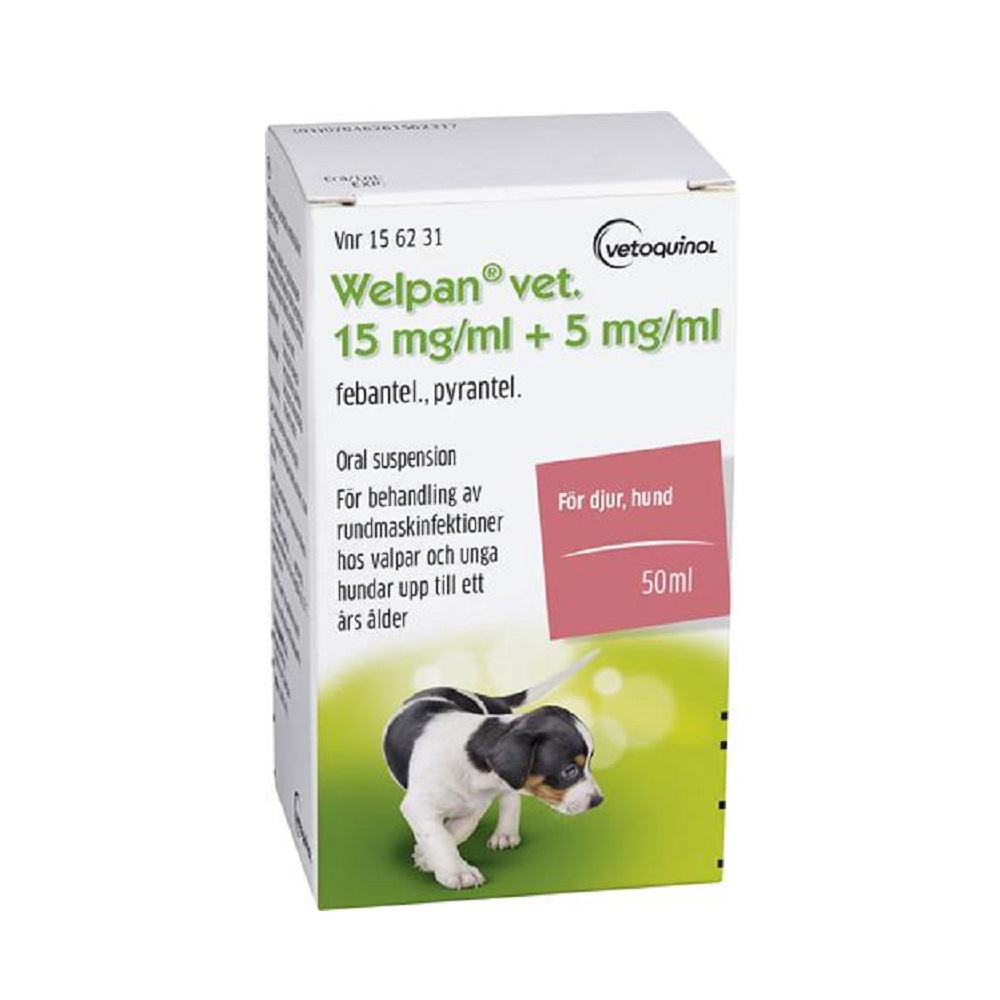 WELPAN VET. 15 mg/ml + 5 mg/ml oral suspension 50 ml