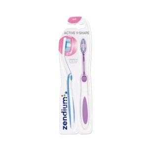 Zendium ACTIVE V-SHAPE SOFT TANDBORSTE 2 st