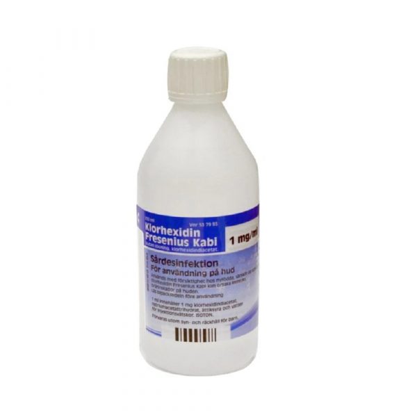 KLORHEXIDIN Fresenius Kabi kutan lösning 1 mg/ml 250 ml