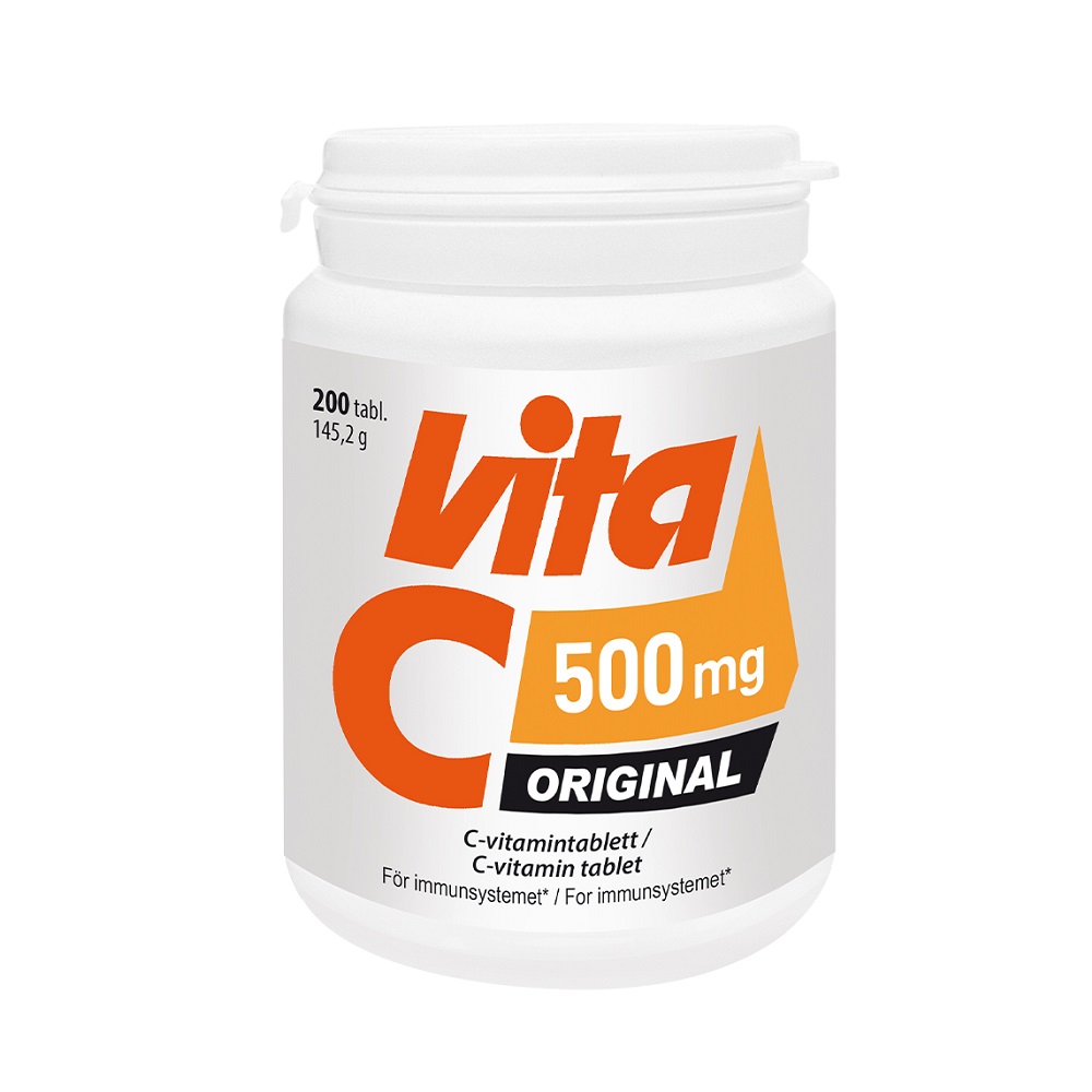 VITA C ORIGINAL 500 mg 200 tabletter