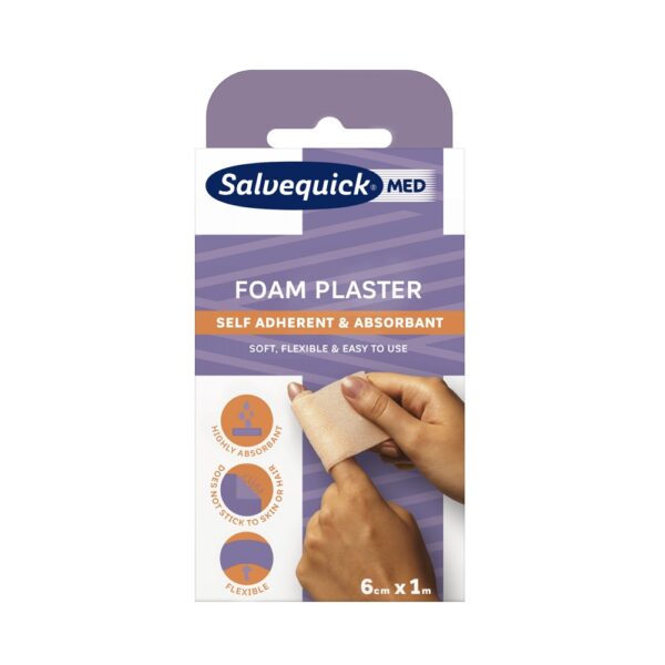 SalvequickMED Foam Plaster 6cm x 1m