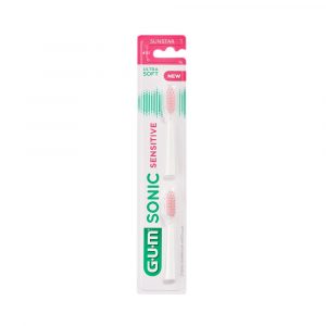 GUM SONIC SENSITIVE utbytesborstar till batteritandborste