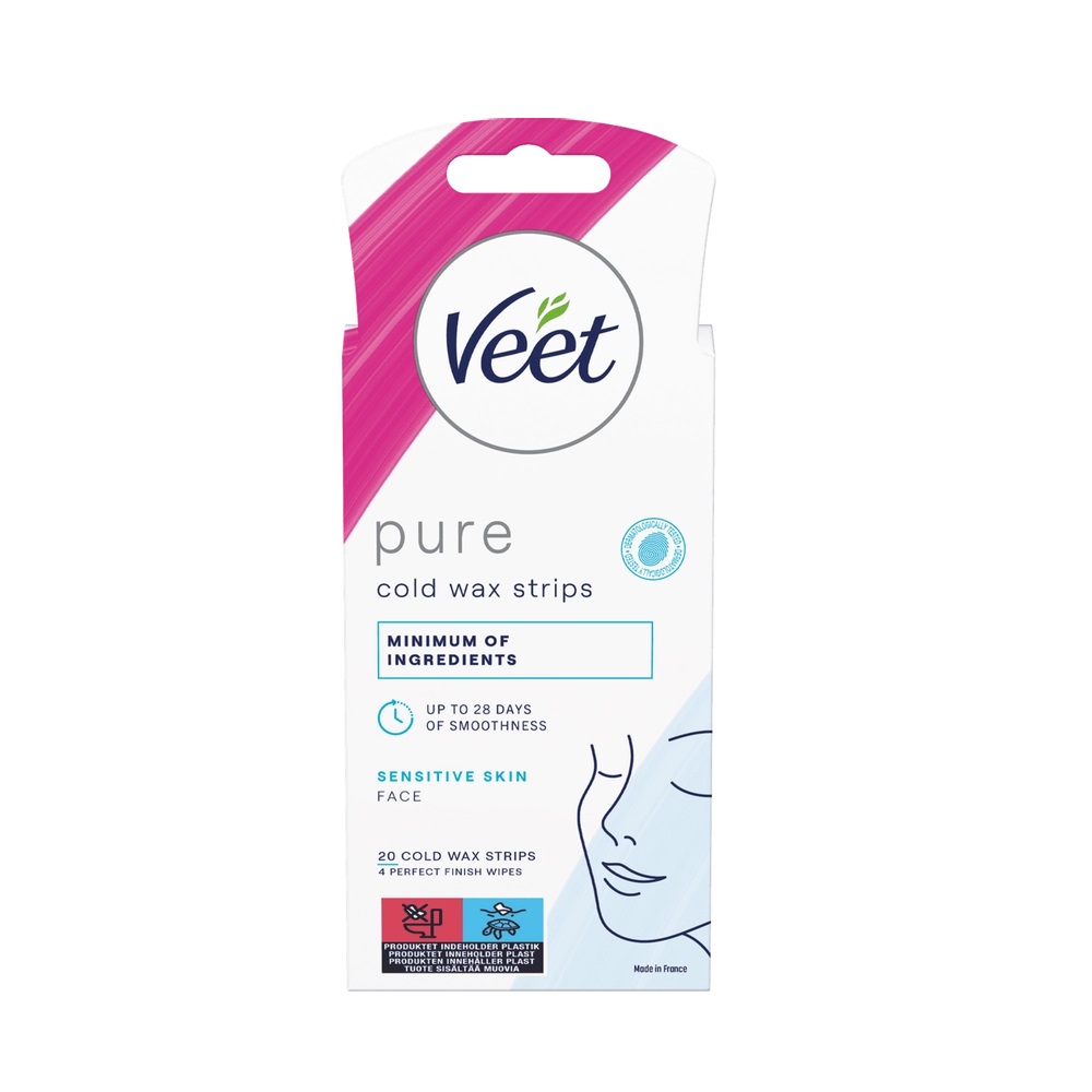 Veet Pure Wax Strips Ansikte Känslig Hud 20 st