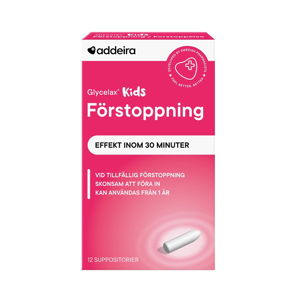 Addeira Glycelax kids Förstoppning 12 suppositorier