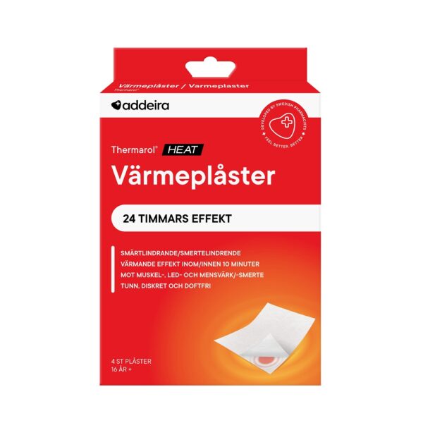 Addeira Thermarol HEAT Värmeplåster 4 st