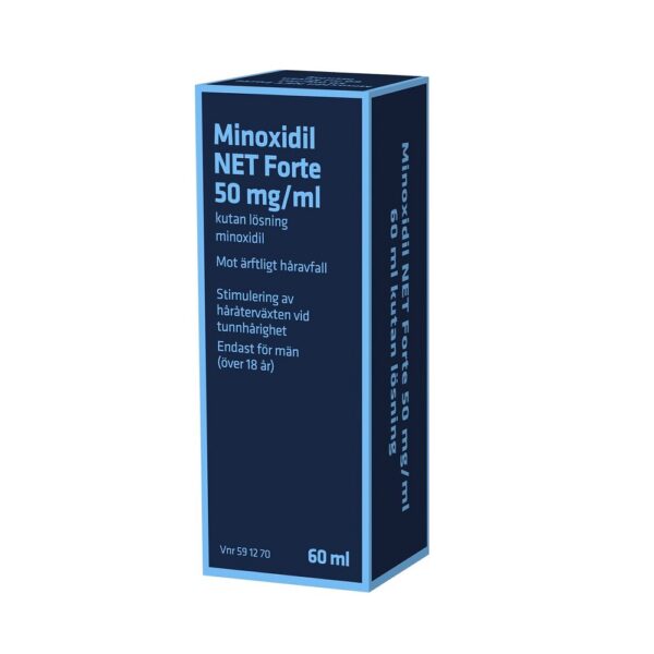 Minoxidil NET Forte 50 mg/ml 60 ml kutan lösning