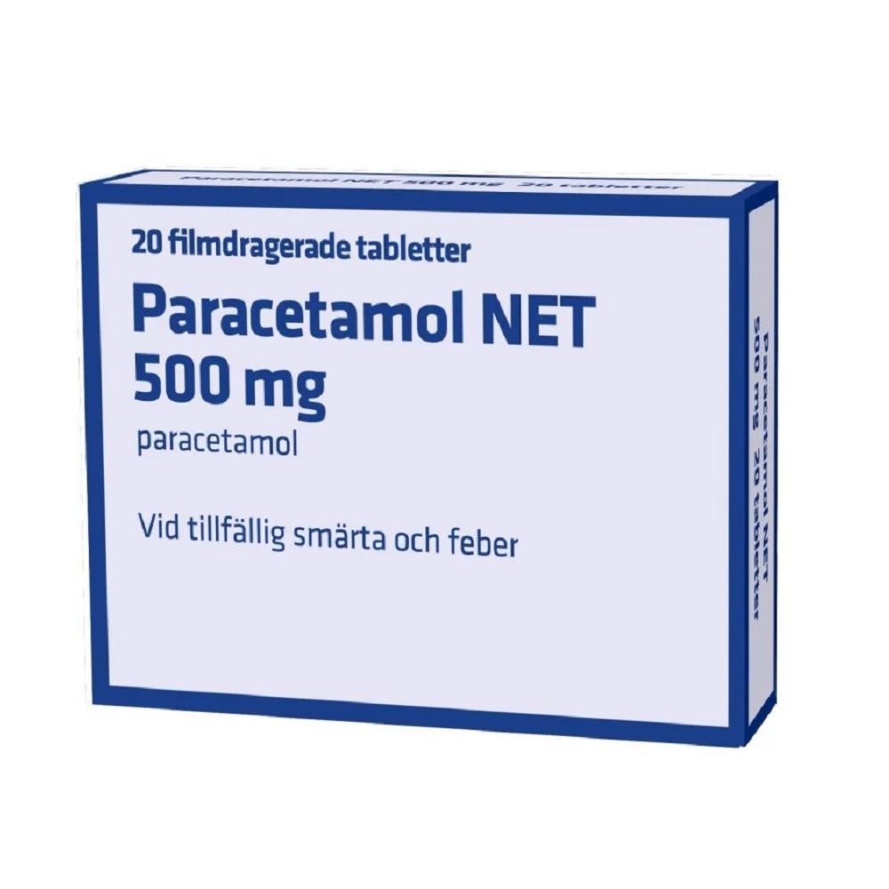 PARACETAMOL NET 500 mg 20 tabletter