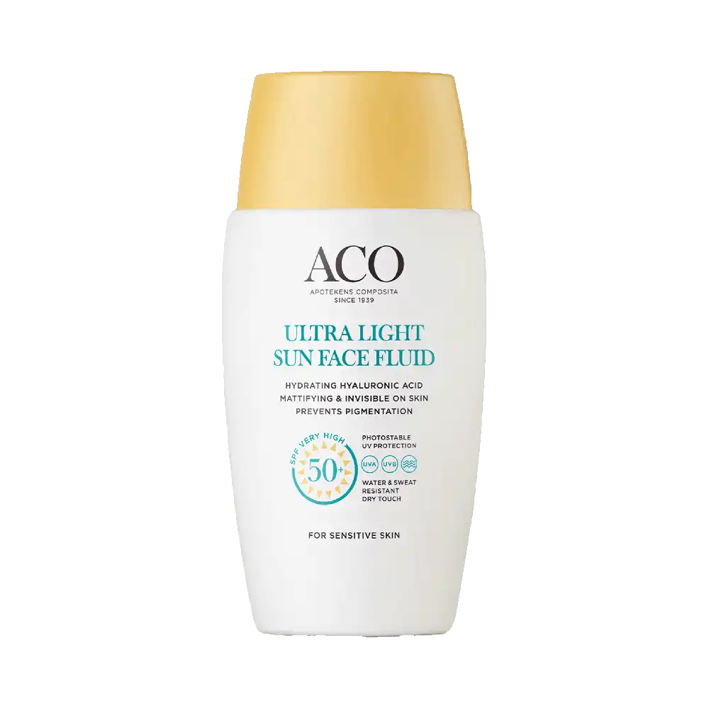 ACO Ultra Light Sun Face Fluid SPF 50+, 40 ml