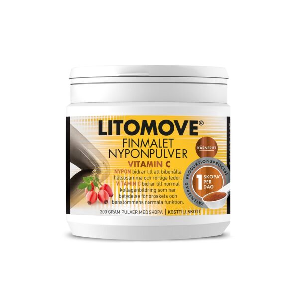 LITOMOVE Nyponpulver Vitamin C 200 g