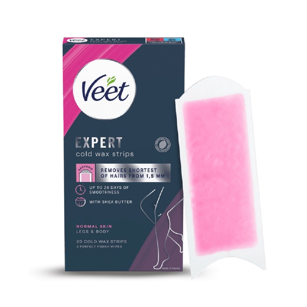 Veet Expert Wax Strips Ben & Kropp Normal Hud 20 st