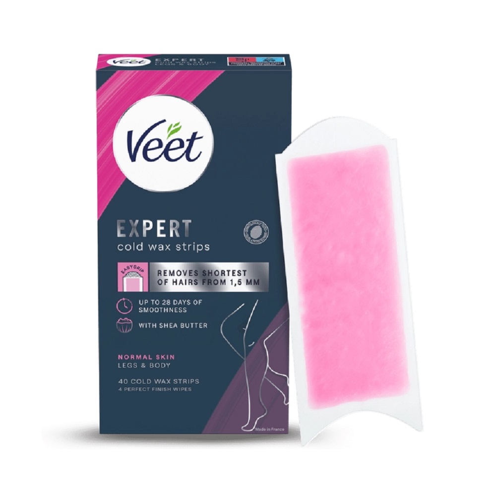 Veet Expert Wax Strips Ben & Kropp Normal Hud 40 st
