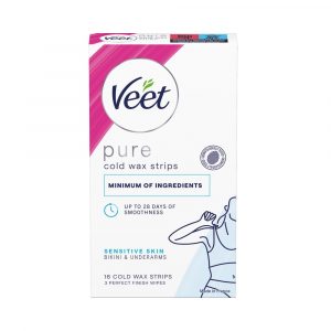 Veet Pure Wax Strips Bikini & Armhåla Känslig Hud 16 st
