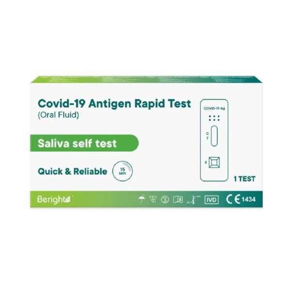 Beright Covid-19 Antigen rapid Test Saliva self test 1 st