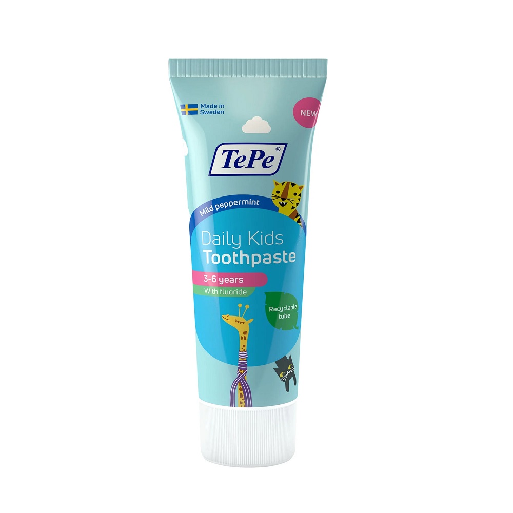 TePe Daily Kids 3-6 år Tandkräm 75 ml