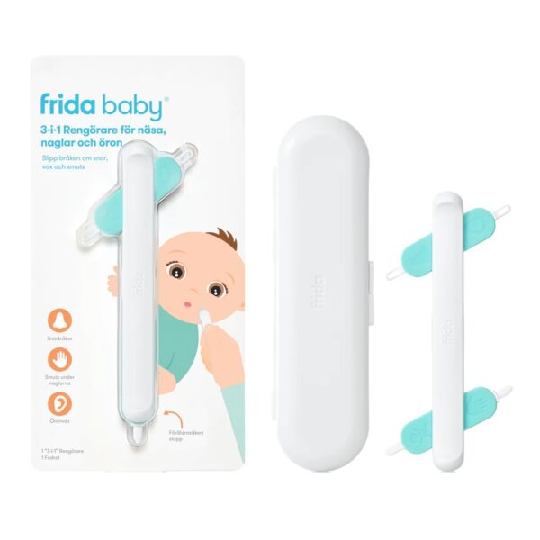 Frida Baby 3-i-1 Rengörare för näsa, naglar och öron