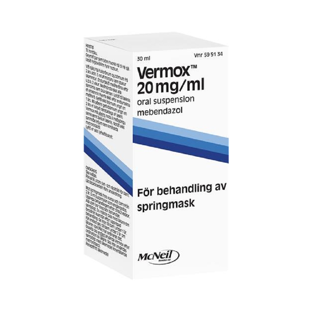 Vermox 20 mg/ml Oral suspension 30 ml