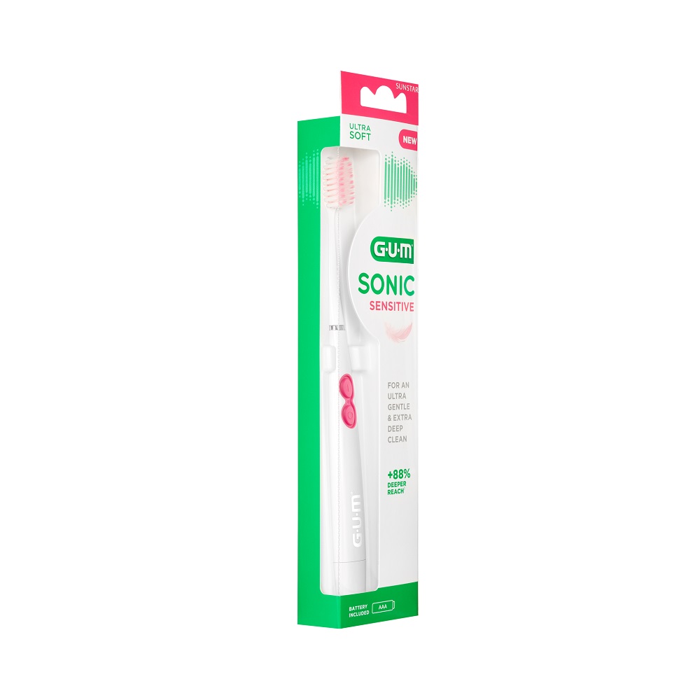 GUM SONIC SENSITIVE batteritandborste