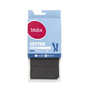 Mabs Cotton Knästrumpa Grå XXL