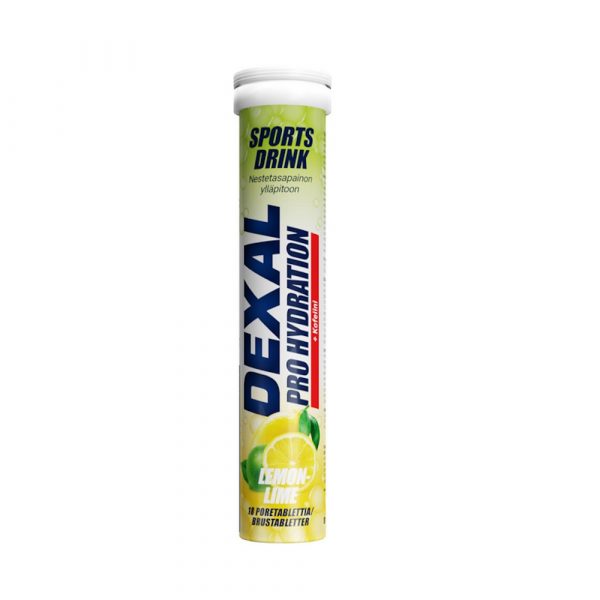DEXAL PRO HYDRATION CITRON-LIME +KOFFEIN BRUSTABLETT 18 ST