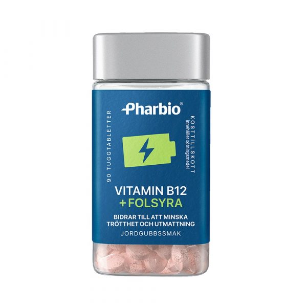 Pharbio VITAMIN B12 + FOLSYRA 90 tuggtabletter