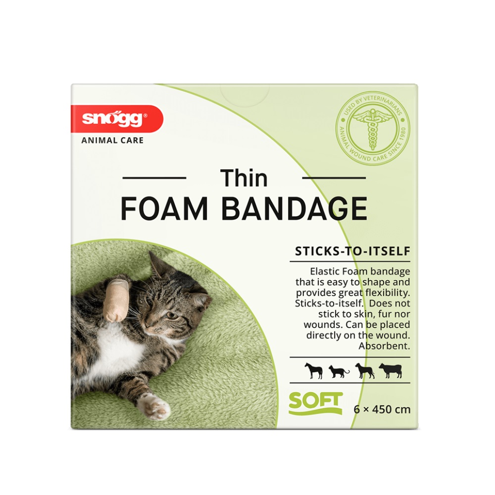 snögg Animal Care Thin Foam Bandage 6 x 450 cm