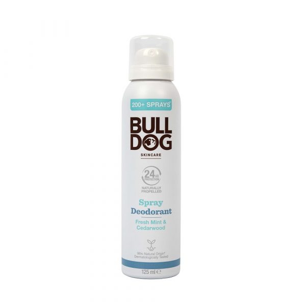 BULLDOG Spray Deodorant Fresh Mint and Cedarwood 125 ml