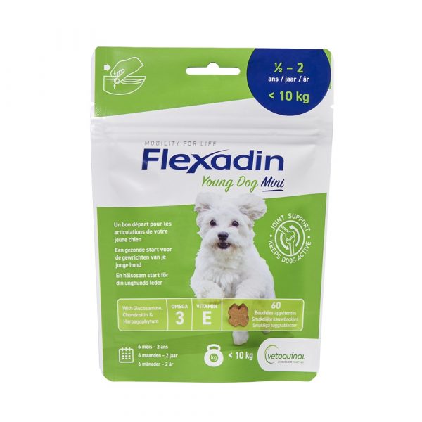 Flexadin Young Dog Mini 60 tuggtabletter