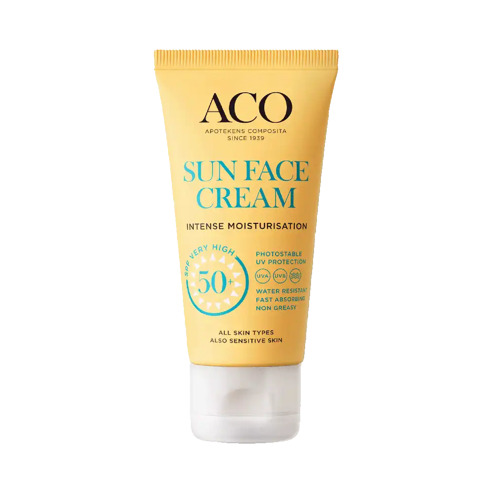 ACO Sun Face Cream Intensive Moisture SPF 50+, 50 ml
