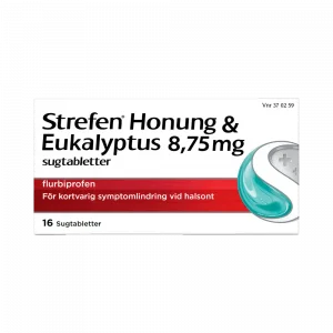 STREFEN Honung & Eukalyptus 8,75 mg 16 Sugtabletter